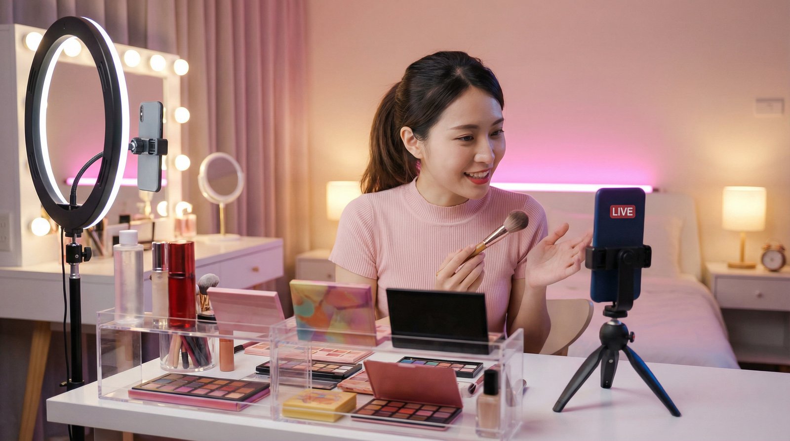 糖心vlog美妆直播视频